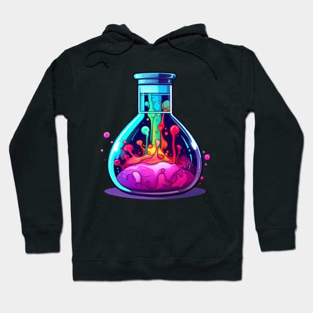 Chemistry Lesson Lab Vial Hoodie by Nightarcade